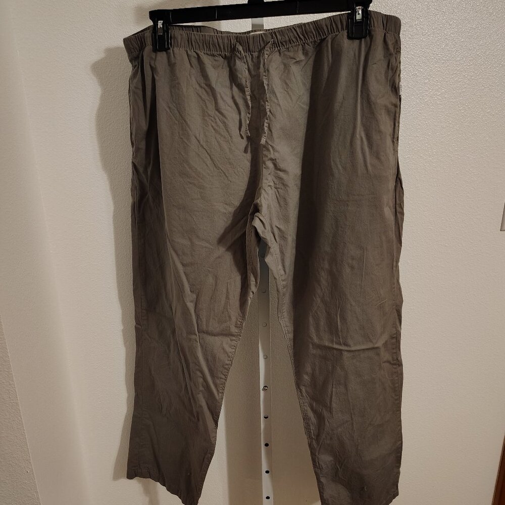 Onia Men's Drawstring Cotton Pants Size XXL Gray